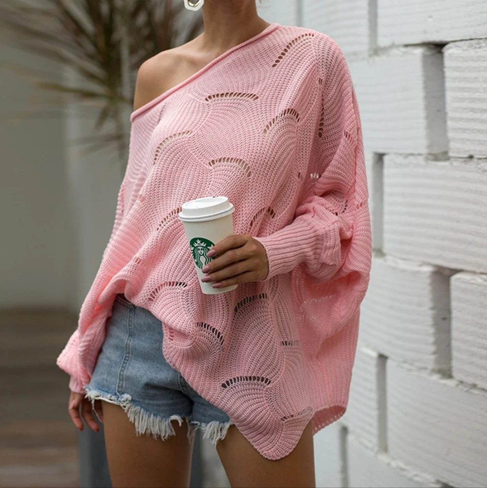 Pink Openwork Knit Top - Picture 4 of 11